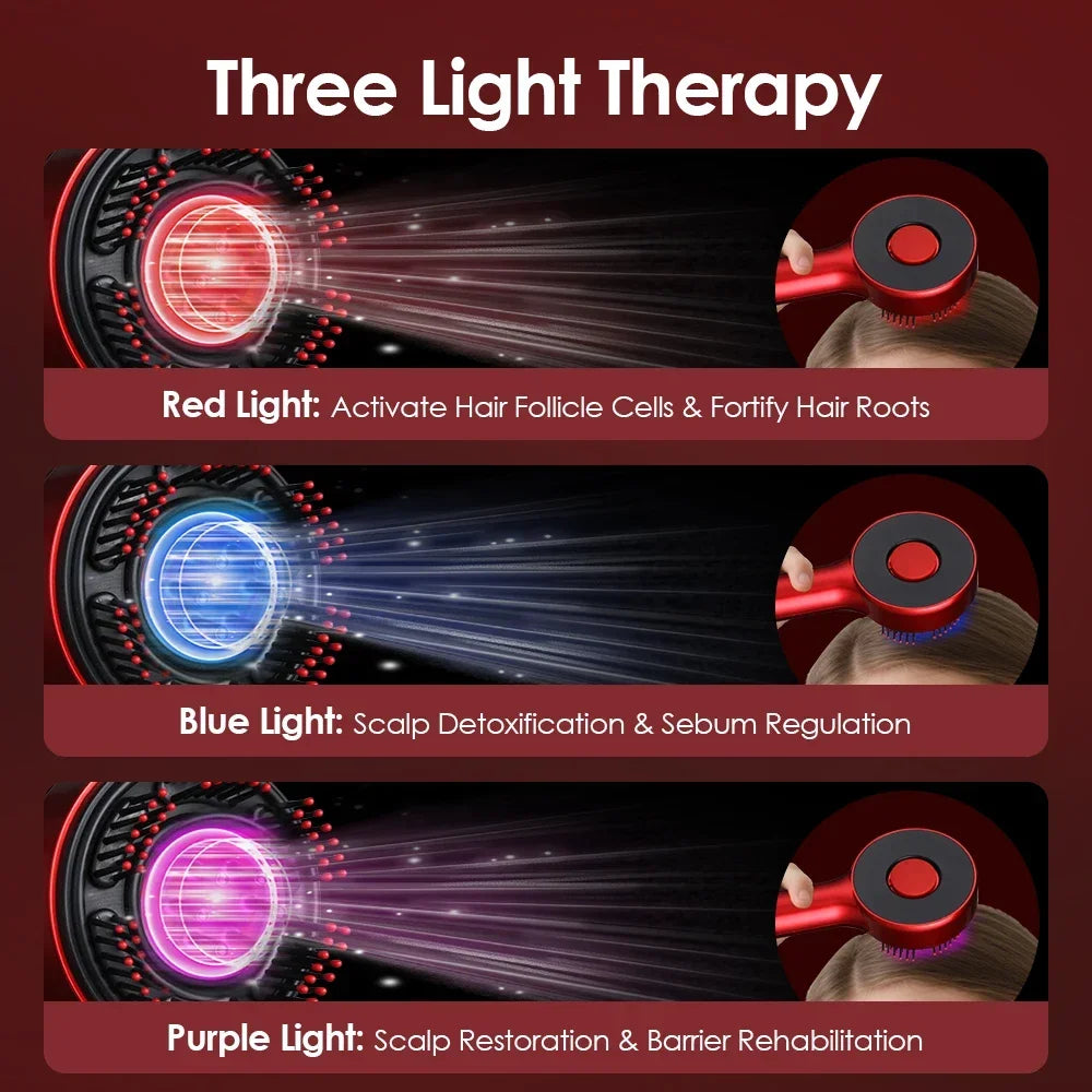 BX Red-Light Massage Comb